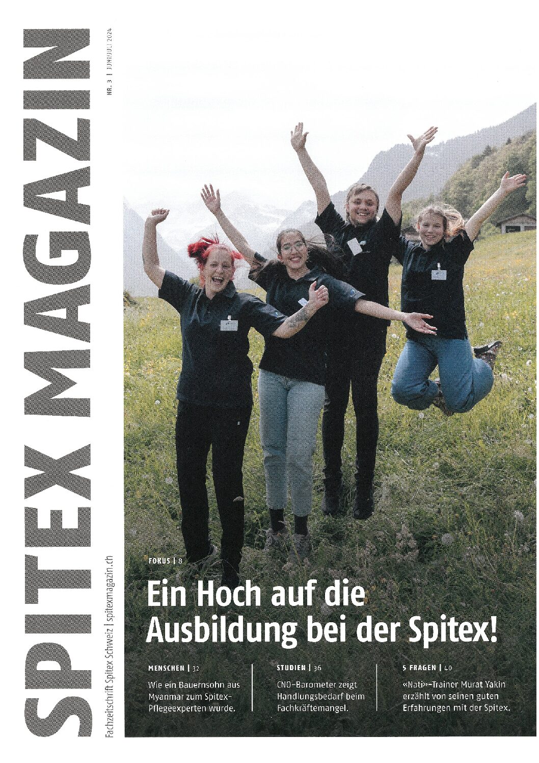 SPITEX Magazin Nr. 3 mit dem Fokus Ausbildung bei der SPITEX